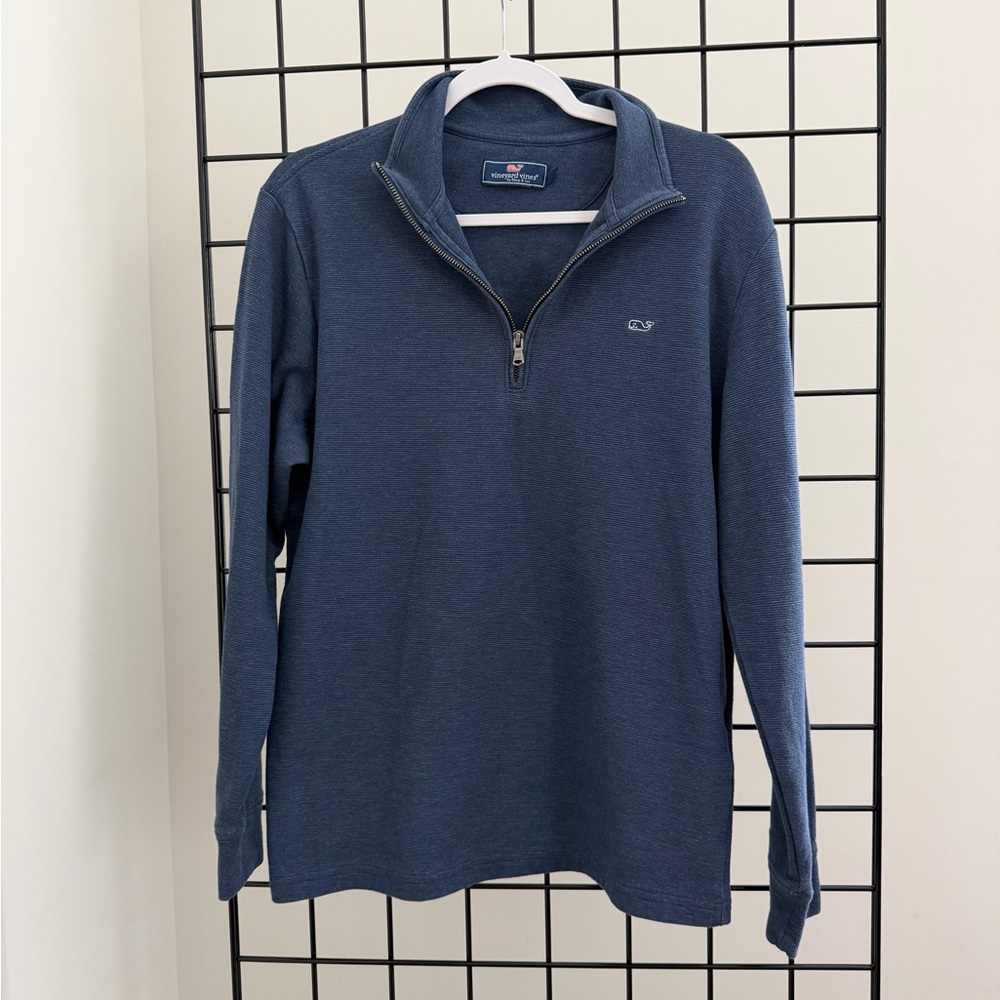 Vineyard Vines Men's Navy Zip-Up Sweater